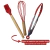 Kit Utensílios de Cozinha 12Pçs - Silicone e Cabo de Madeira - Vermelho / Madeira - loja online