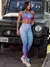 Conjunto Fitness Femininoa Tecido Pre - loja online