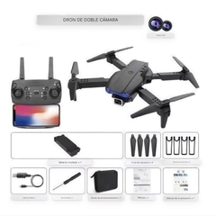 MINI DRONE E99 + DOBLE CAMARA CON LUCES + CONTROL REMOTO - comprar online
