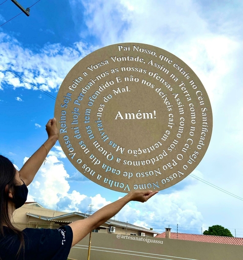 Mandala Oração do Pai Nosso MDF
