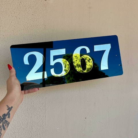 Placa Residência (4números) - comprar online