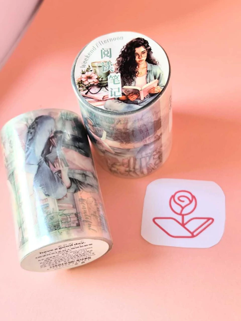 Pet tape meninas e livros - 6 cm X 2 mts