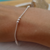 Pulsera fasetada con bolitas plata 925 - comprar online