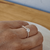 Anillo compromiso piedra plata 925 - Debiassi Joyas