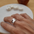Anillo curvo adaptable plata 925 - Debiassi Joyas