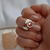 Anillo con argolla ajustable plata 925 - comprar online