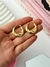Aros Moon Acero Dorado - comprar online