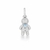 Pingente cravejado menino cor azul claro - comprar online