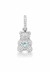 Pingente urso ted cravejado com coração colorido - comprar online