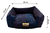 Cama Quadrada para Cachorro ou Gato Luppet Luxo Preto com Bolinhas coloridas (LP na internet