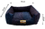 Cama Quadrada para Cachorro ou Gato Luppet Luxo Preto com Bolinhas coloridas (LP - comprar online