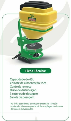 Semeadora A3 Linha DMR - 63 Litros