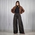 Jean wide leg choco-negro - comprar online