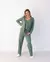 Calça Wide Leg Malha Viscose Elastano - Verde - comprar online