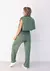 Blusa Botões Malha de Viscose - Verde - LivSea