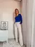 Imagem do Blusa Botões Malha de Viscose e Linho - Off White