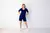 Conjunto em Malha Viscose - Azul Carbono