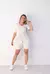 Conjunto em Malha Viscose e Linho - Off White - comprar online