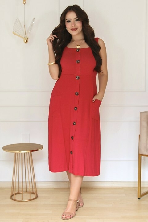 Vestido Midi Evasê - Rosa Lótus - comprar online