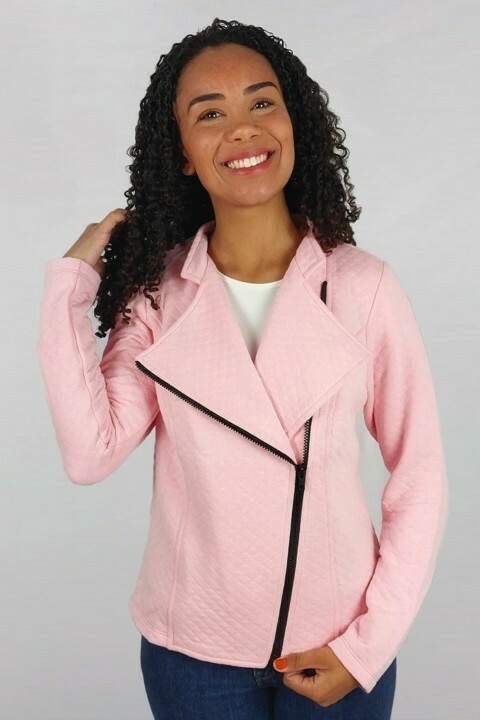 Jaqueta Perfecto Matelassê - Rosa Sweet - comprar online