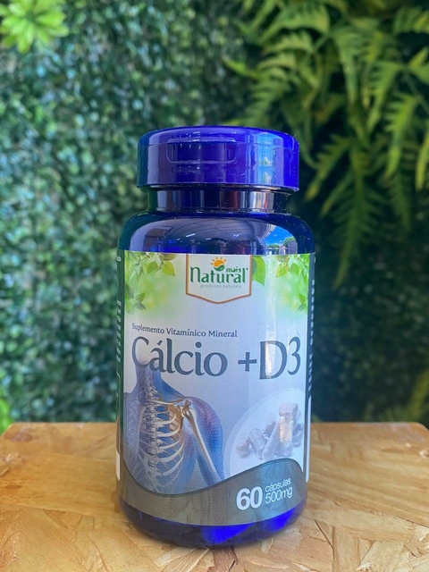 CÁLCIO + D3 60cp - MAIS NATURAL