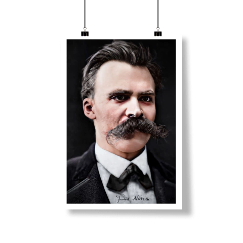 Poster Retrato Colorizado "Friedrich Nietzsche" - comprar online