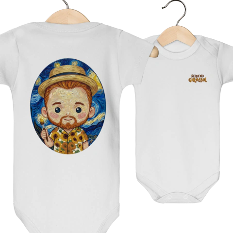 Body Infantil Van Gogh "Pequeno Girassol"