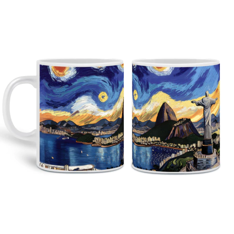 Caneca Van Gogh "Rio Estrelado" - comprar online