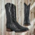 Bota Bulldog Cocodrilo Panza Negro