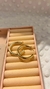 BRINCO ARGOLA LISO BANHADO OURO 18 K