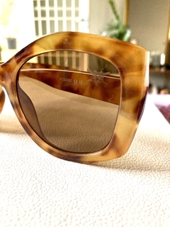 Óculos de sol Guilhermina marrom estampado - comprar online