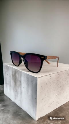 Óculos acetato preto fosco unissex. - comprar online