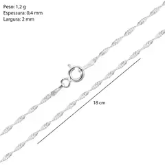 Pulseira Singapura Prata 925 - loja online