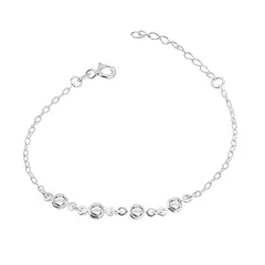 Pulseira Zircônias Prata 925 - comprar online