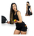 Kit vestido esportivo short de academia com bolso lateral moda fitness feminina - comprar online