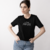 t-shirt feminina de algodão blusa feminina blusa de manga curta na internet