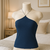 Blusa preta básica blusa de alcinha preta regata básica blusa básica - loja online