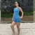 Kit vestido esportivo short de academia com bolso lateral moda fitness feminina