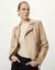 JAQUETA DE COURO BOLSOS KHAKI-SHOULDER