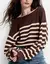 BLUSA TRICOT LISTRADA AMPLA-SHOULDER na internet