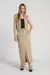 COLETE XADREZ BEGE P CAMEL-MY PLACE - comprar online