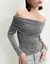 BLUSA MALHA OFF SHOULDER LUREX-SHOULDER