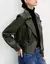 JAQUETA BIKER COURO MILITAR - SHOULDER - comprar online