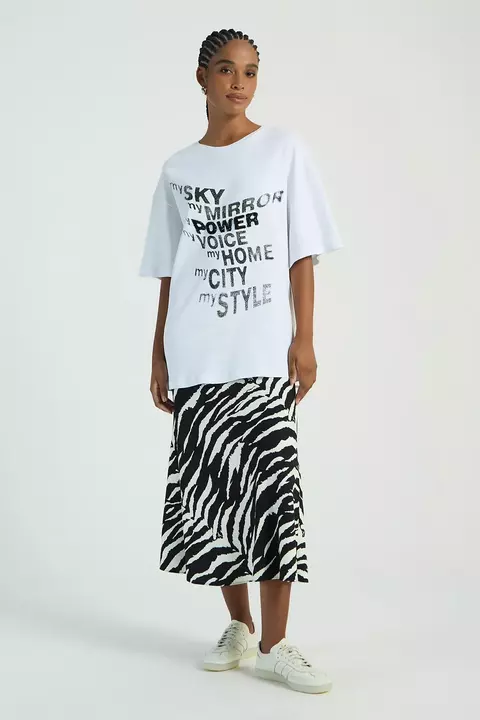 SAIA MIDI EST ZEBRADA M- MY PLACE
