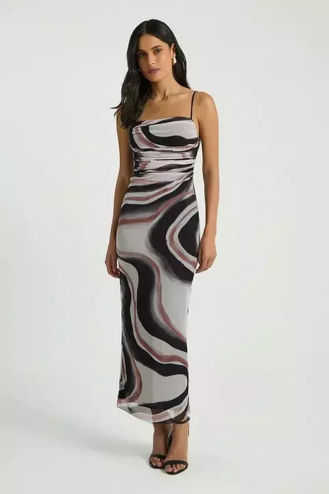 VESTIDO TULE EST BICHO GRAFIC EST BICHO GRAFICO G- MY PLACE