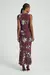 VESTIDO ARGOLA EST FLORA EST FLORAL P & B VINHO M- MY PLACE - comprar online