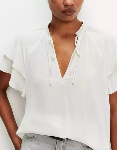 BLUSA MANGA BABADOS GELO- SHOULDER