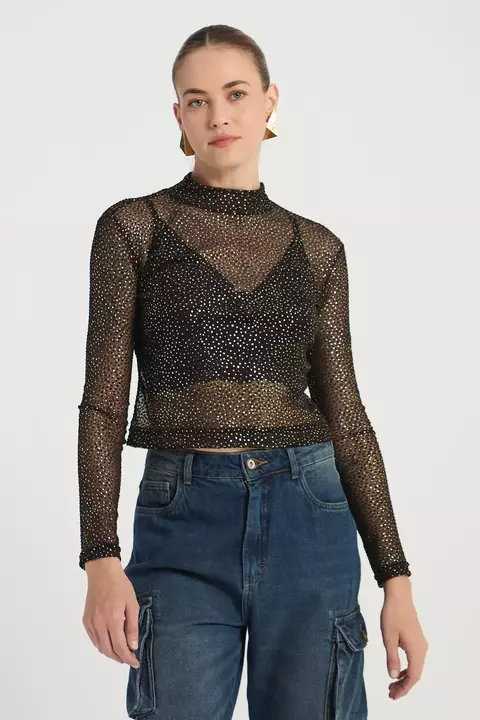 BUSA TULE FOIL PRETO M-MY PLACE