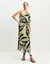 VESTIDO MIDI FOLHAGEM CACTO- SHOULDER na internet