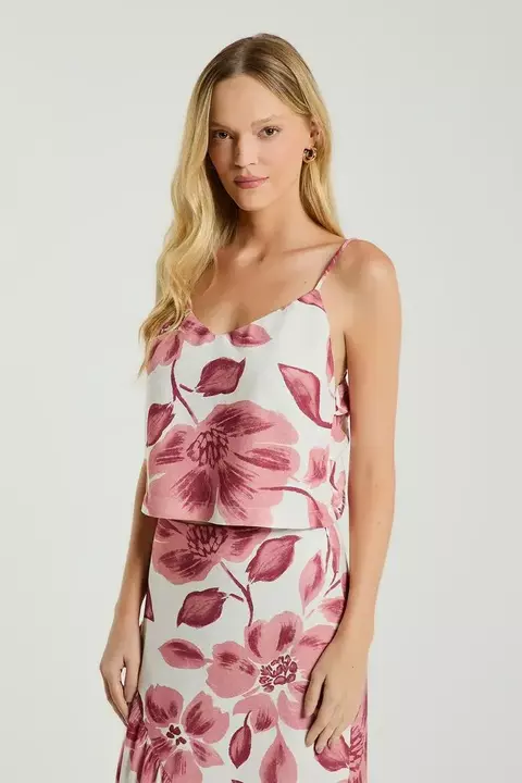 CAMISETA PREGAS CTS ESTAMPADA EST FLORATA P- MY PLACE